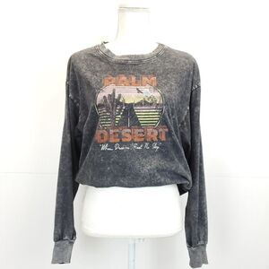 Wild Fable Graphic Palm Dessert Long Sleeve Shirt